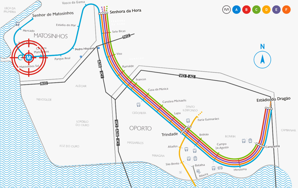 Map Metro do Porto